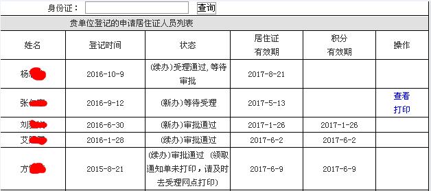 居住证积分成功通过